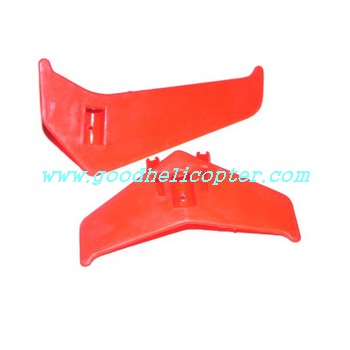 mjx-t-series-t54-t654 helicopter parts tail decoration set (red color) - Click Image to Close